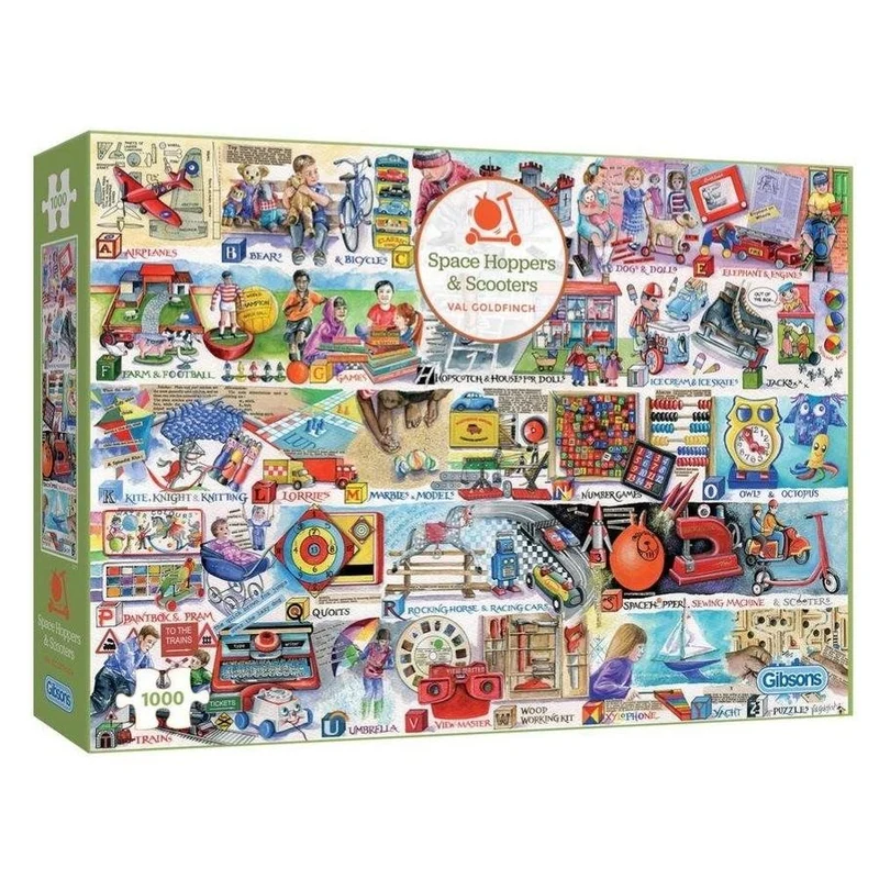PFG Space Hoppers & Scooters, Val Goldfinch (1000pcs) (Usage/Used - PUZZLES FOR GOOD)