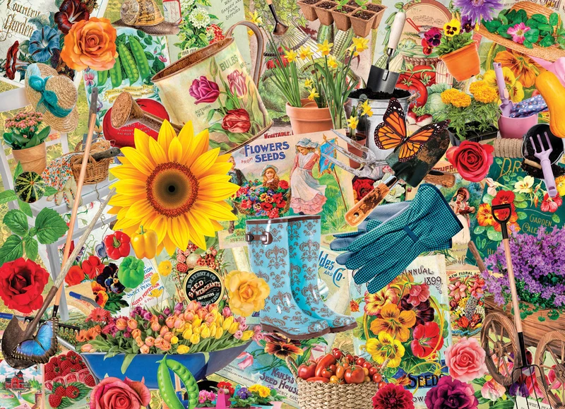 PFG Flower Seeds, Lars Stewart (1000pcs) (Usage/Used - PUZZLES FOR GOOD)