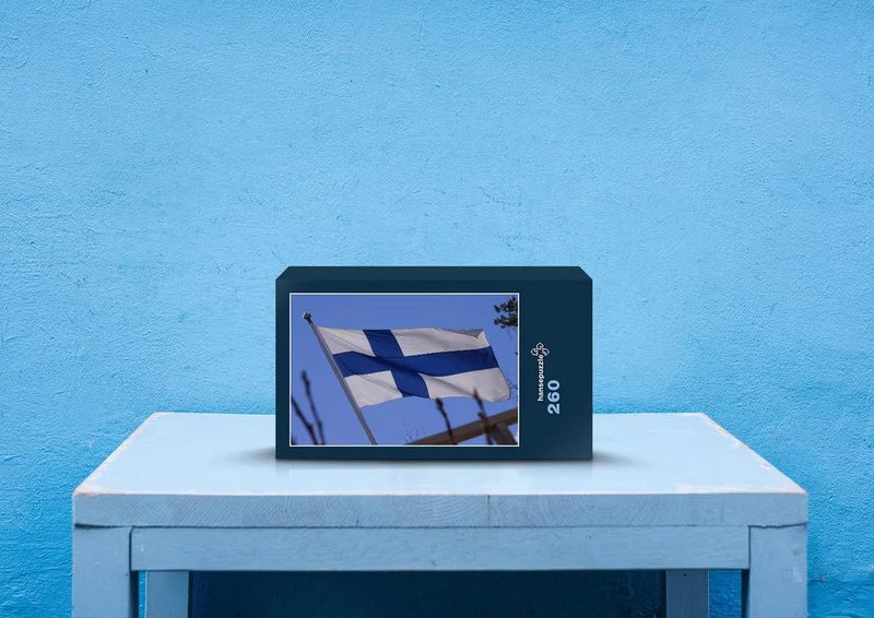 69882 Hintergründe - Flagge von Finnland Puzzle