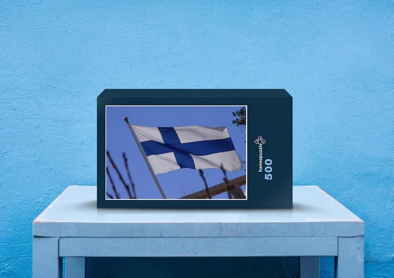 69882 Hintergründe - Flagge von Finnland Puzzle