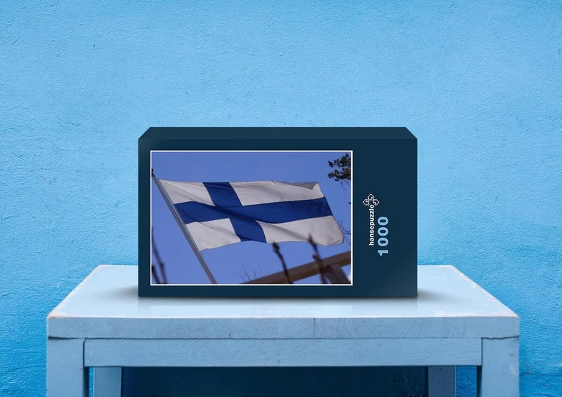 69882 Hintergründe - Flagge von Finnland Puzzle