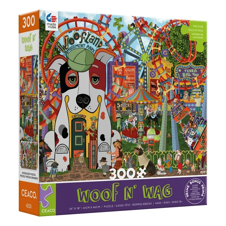 PFG Woof N' Wag - Amusement Bark (300pcs Oversized) (Usage/Used - PUZZLES FOR GOOD)