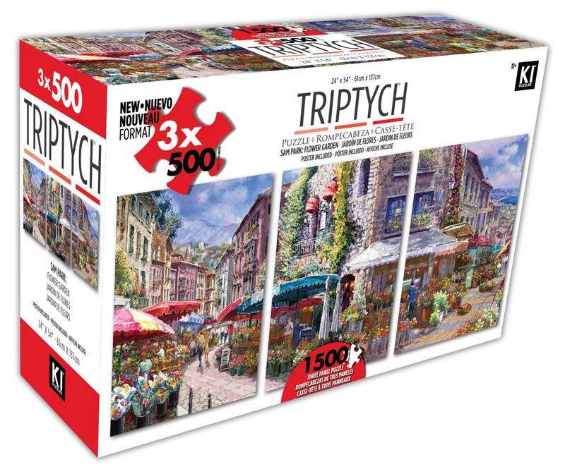 Jardin de Fleurs, Sam Park (1500pcs) 3-in-1 Triptych Multipack