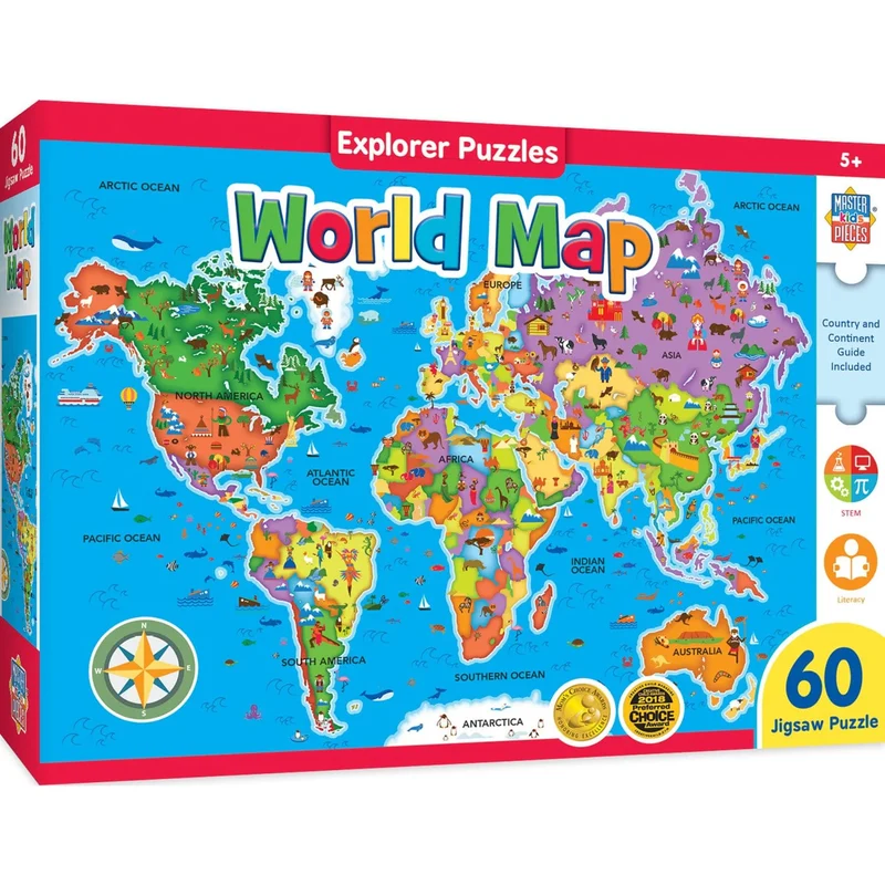 World Map Puzzle (60pcs)