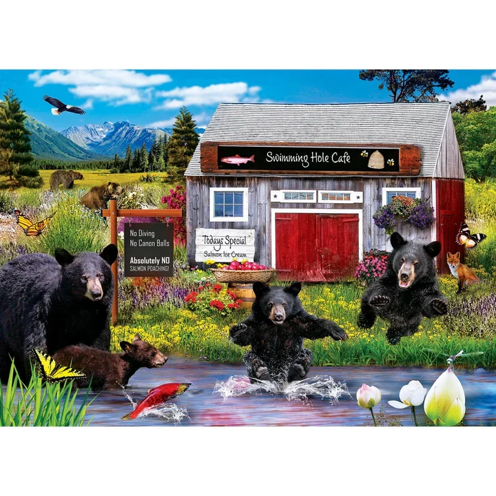 Wild & Whimsical - Swimming Hole, Karen Burke (1000pcs)