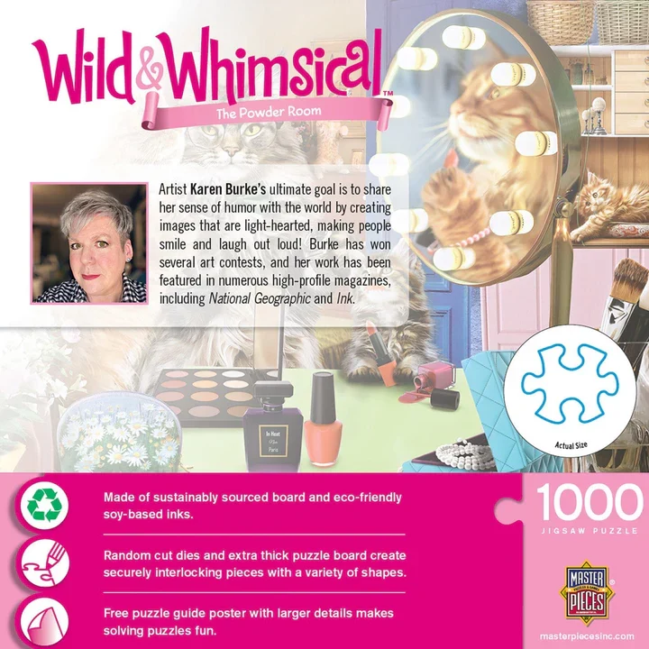 Wild & Whimsical - The Powder Room, Karen Burke (1000pcs)