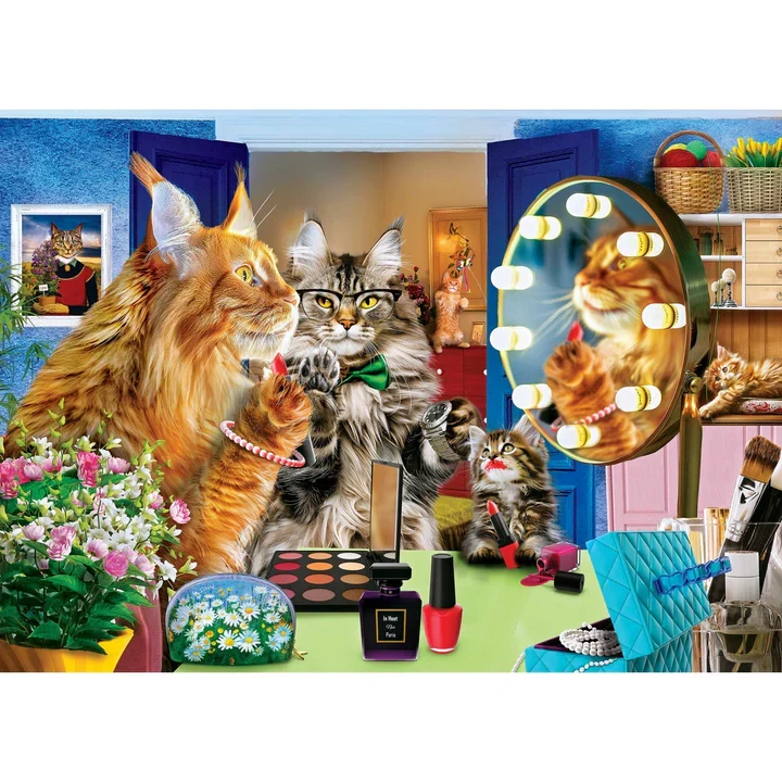 Wild & Whimsical - The Powder Room, Karen Burke (1000pcs)