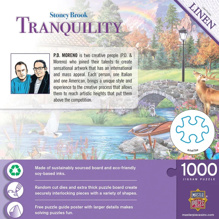 Tranquility - Stoney Brooke Cottage, P.D. Moreno (1000pcs)
