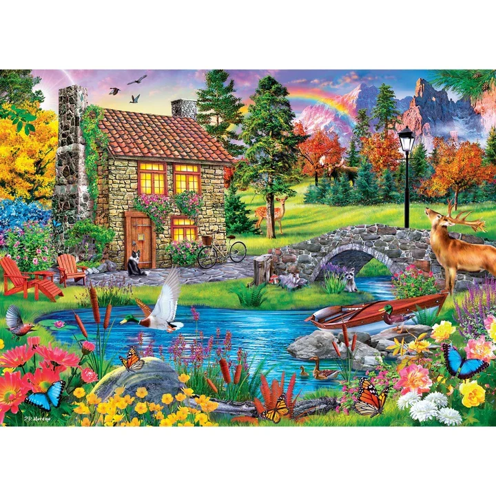 Tranquility - Stoney Brooke Cottage, P.D. Moreno (1000pcs)