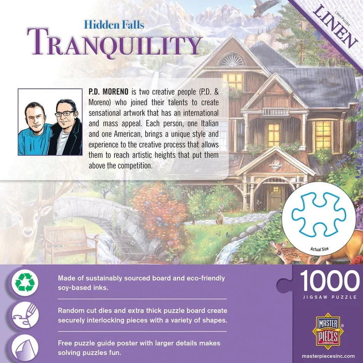 Tranquility - Hidden Falls Cottage, P.D. Moreno (1000pcs)