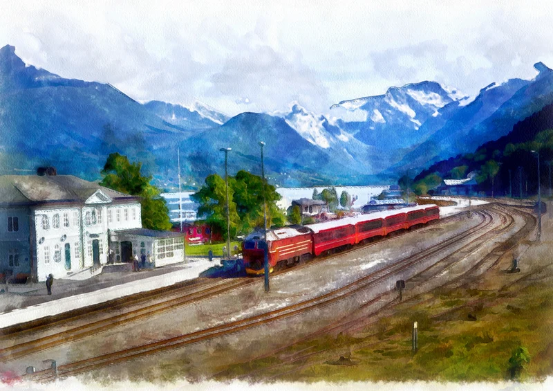 73302 Hintergründe - Norwegen Puzzle