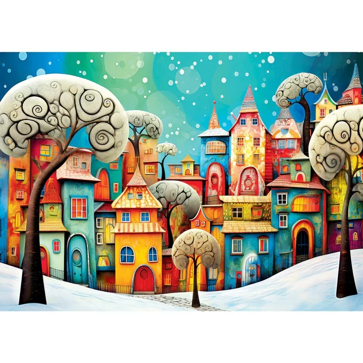 Whimsical Town - Winter Whimsy, Peggy Collins (500pcs)