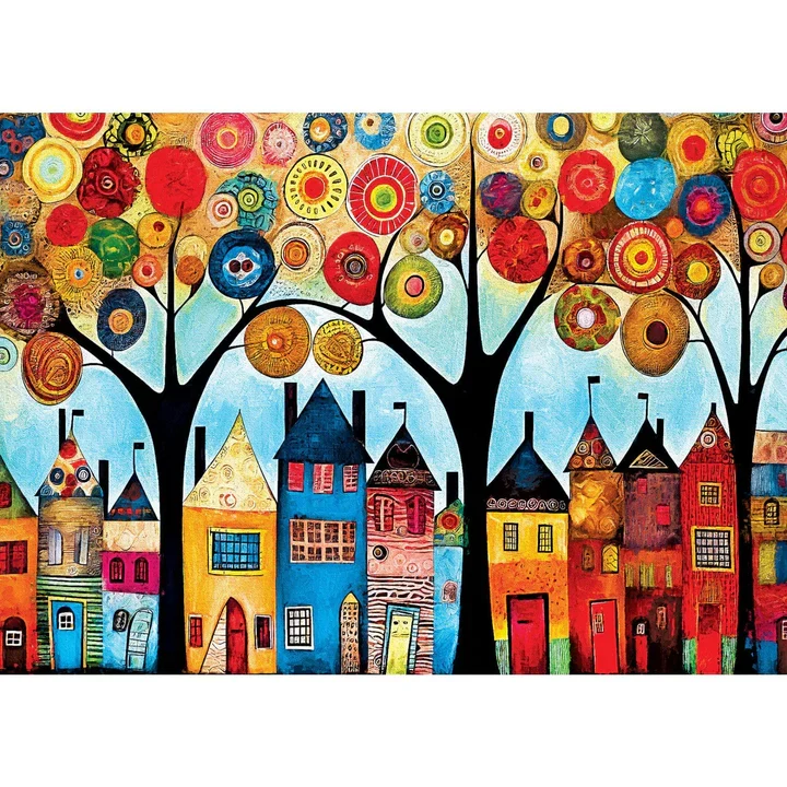 Whimsical Town - Our Neighborhood, Peggy Collins (500pcs)