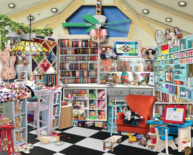 PFG Seek & Find: Craft Room, Lois B. Sutton (Usage/Used - PUZZLES FOR GOOD)