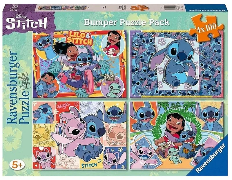 Ravensburger Disney Stitch - Bumper Puzzle Pack (4 x 100pcs)