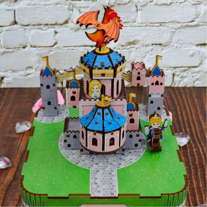 Music Box - Castle (Wood)
