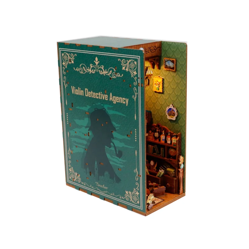 Book Nook - Violin Detective Agency (Wood with dust cover)