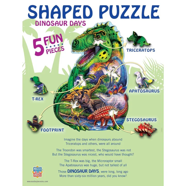 Shaped - Dinosaur Days (100pcs)