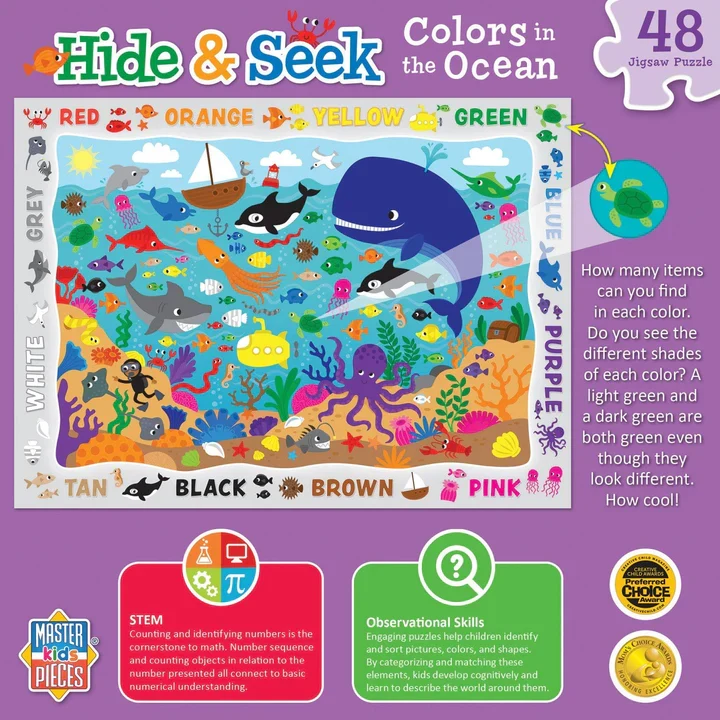 Hide & Seek - Colors in the Ocean (48pcs)