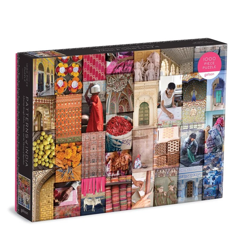 PFG Patterns of India: A Journey Through Colors, Textiles and the Vibrancy of Rajasthan (1000pcs) (Usage/Used - PUZZLES FOR GOOD)