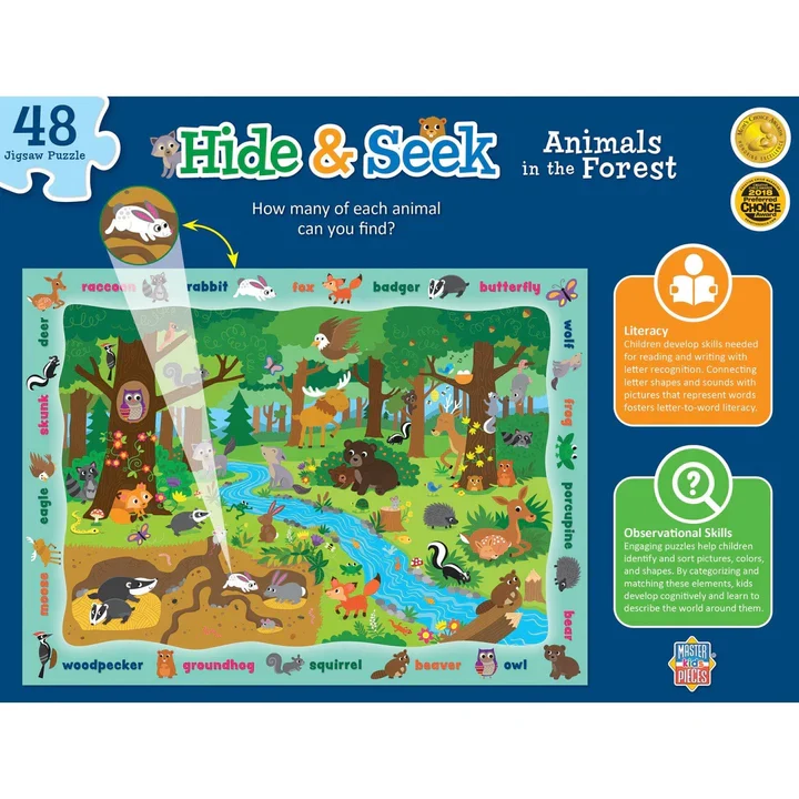 Hide & Seek - Animals in the Forest (48pcs)