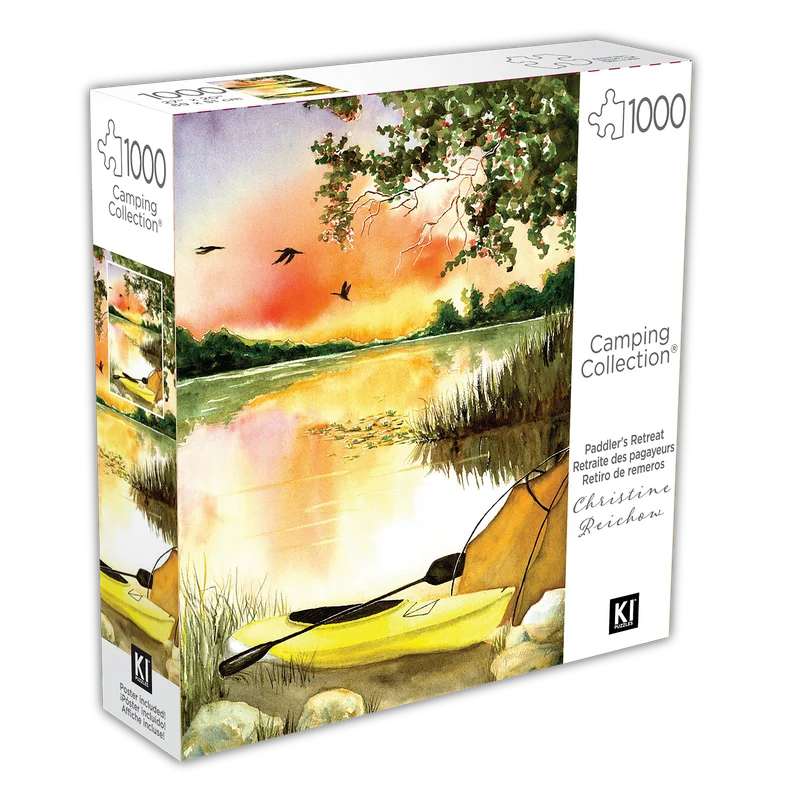 PFG Camping Collection - Paddler's Retreat, Christine Reichors (1000pcs) (Usage/Used - PUZZLES FOR GOOD)