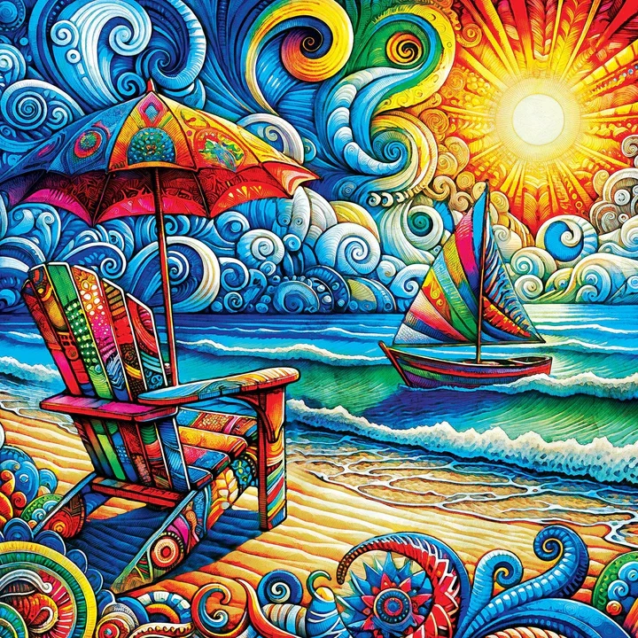 Kaleidoscope - Beach Day, Peggy Collins (1000pcs)