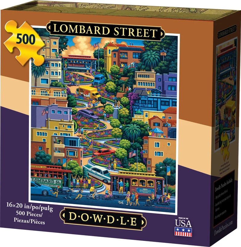 PFG Lombard Street (500pcs) (Usage/Used - PUZZLES FOR GOOD)