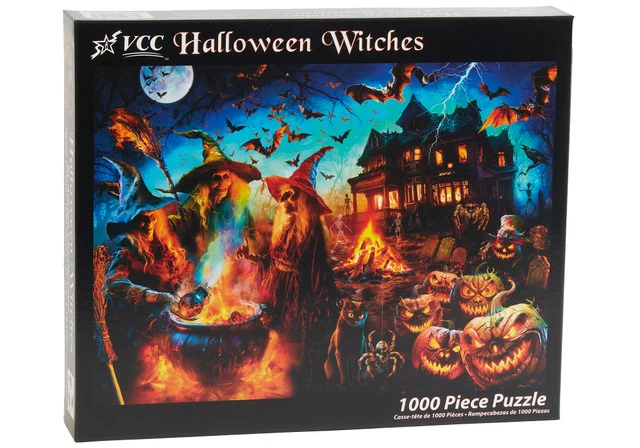 PFG Halloween Witches, Adrian Chesterman (1000pcs) (Usage/Used - PUZZLES FOR GOOD)