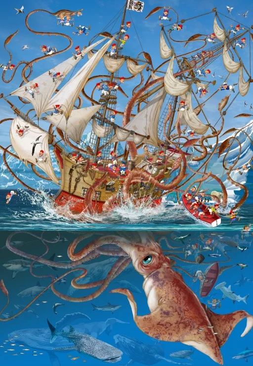 PFG - Kraken, Francois Ruyer (1000pcs)(Usagé/Used - PUZZLES FOR GOOD)