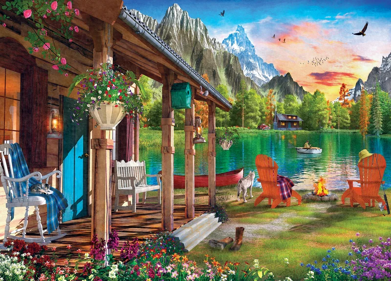 PFG Time Away - Evening on the Lake, Dominic Davison (Usage/Used - PUZZLES FOR GOOD)