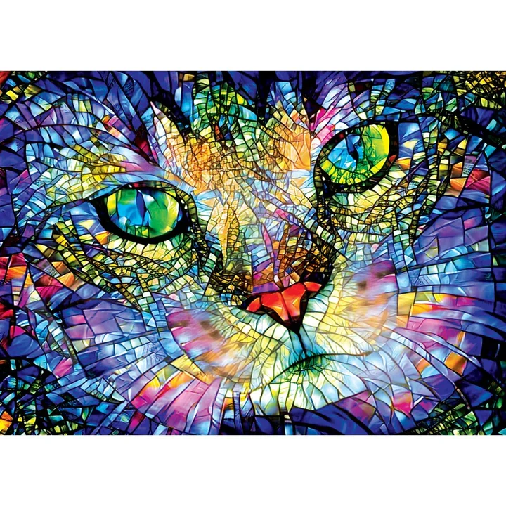 Stained Glass - Purrfect Glass, Peggy Collins (1000pcs)
