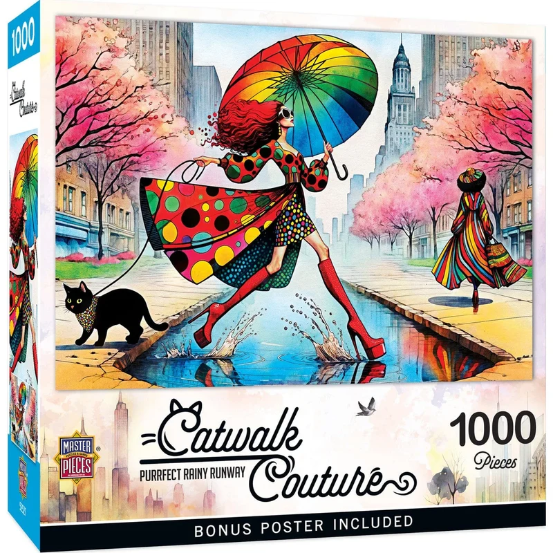 Catwalk Couture - Purrfect Rainy Runway, Peggy Collins (1000pcs)
