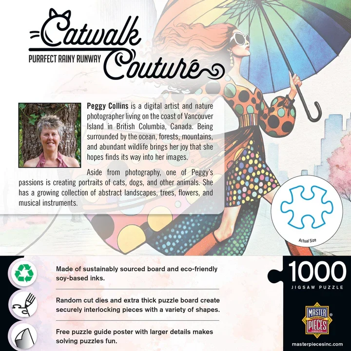Catwalk Couture - Purrfect Rainy Runway, Peggy Collins (1000pcs)