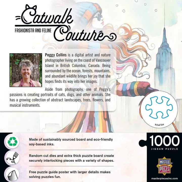 Catwalk Couture - Fashionista and Feline, Peggy Collins (1000pcs)