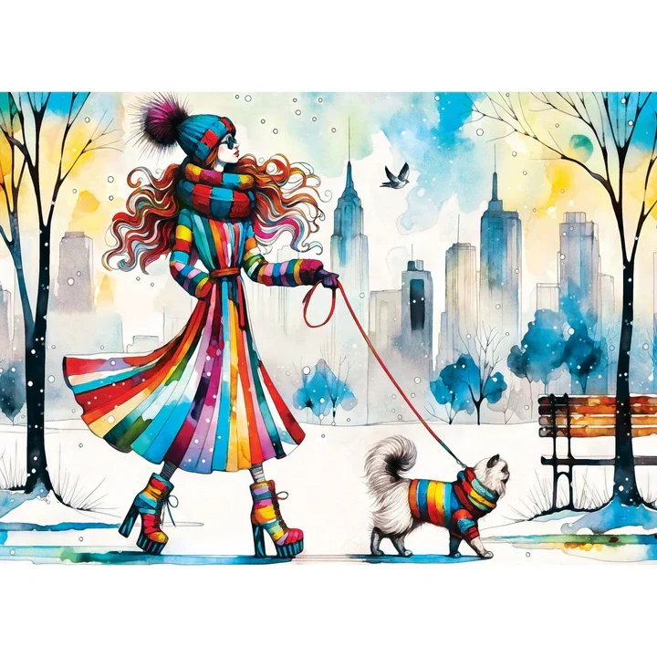 Catwalk Couture - Fashionista and Feline, Peggy Collins (1000pcs)