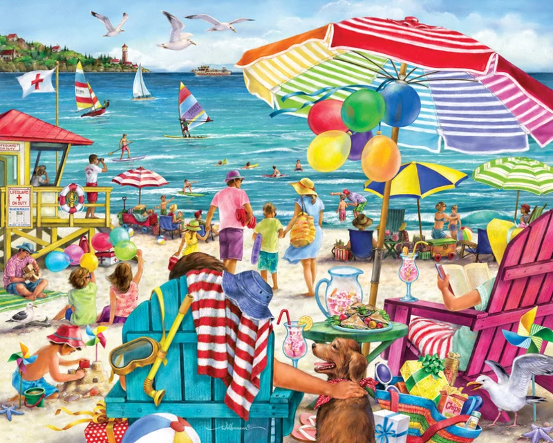 PFG Day at the Beach, Randy Wollenmann (Usage/Used - PUZZLES FOR GOOD)