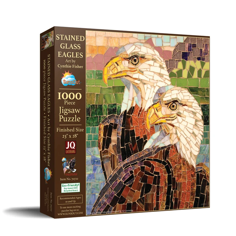 Stained Glass - Eagles, Cynthie Fisher (1000pcs)