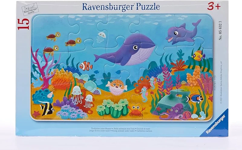 Ravensburger Young Animals Under Water (15pcs) (TRAY)