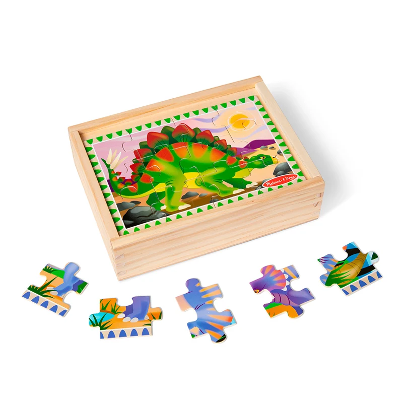Dinosaurs - Puzzles in a Box (4x12pcs)