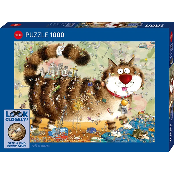 Look Closely! Seek & Find - At The Cat, Marino Degano (1000pcs)