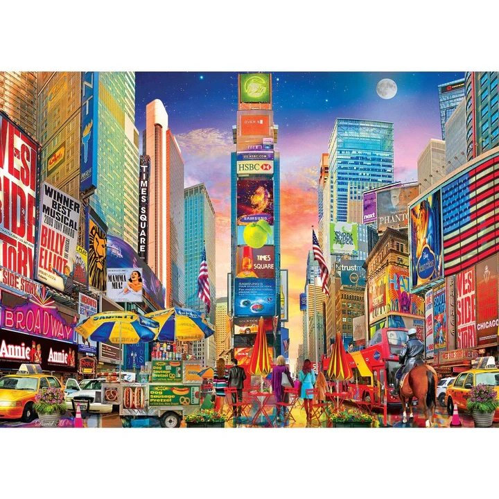 Travel Diary - Broadway, Times Square, David Maclean (500pcs)