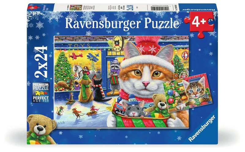 Ravensburger Christmas Kitties (2 x 24 pcs)
