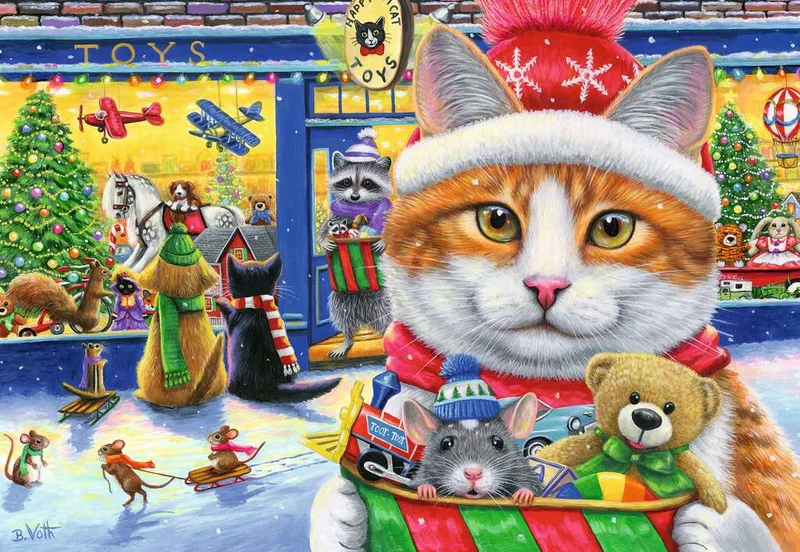 Ravensburger Christmas Kitties (2 x 24 pcs)