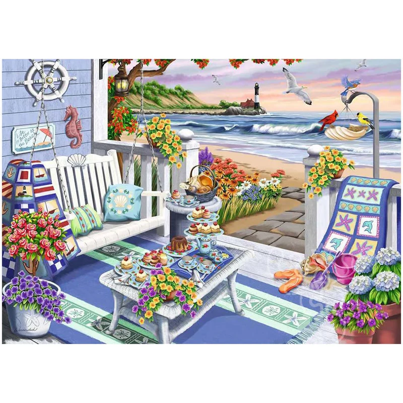 PFG - Ravensburger Seaside Sunshine (USAGE/USED-PUZZLES FOR GOOD)