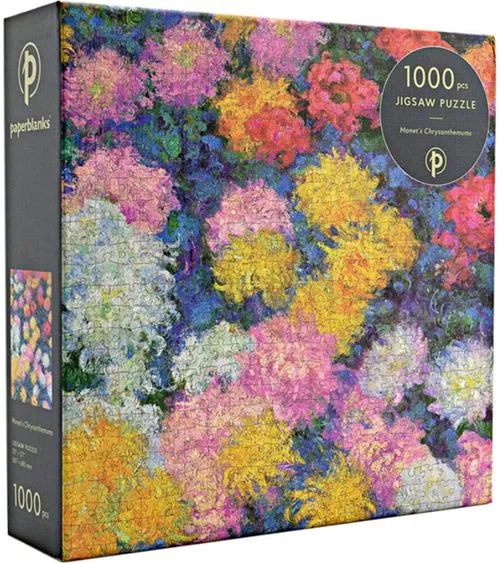 PFG Monet's Chrysanthemums (1000pcs) (Usage/Used - PUZZLES FOR GOOD)