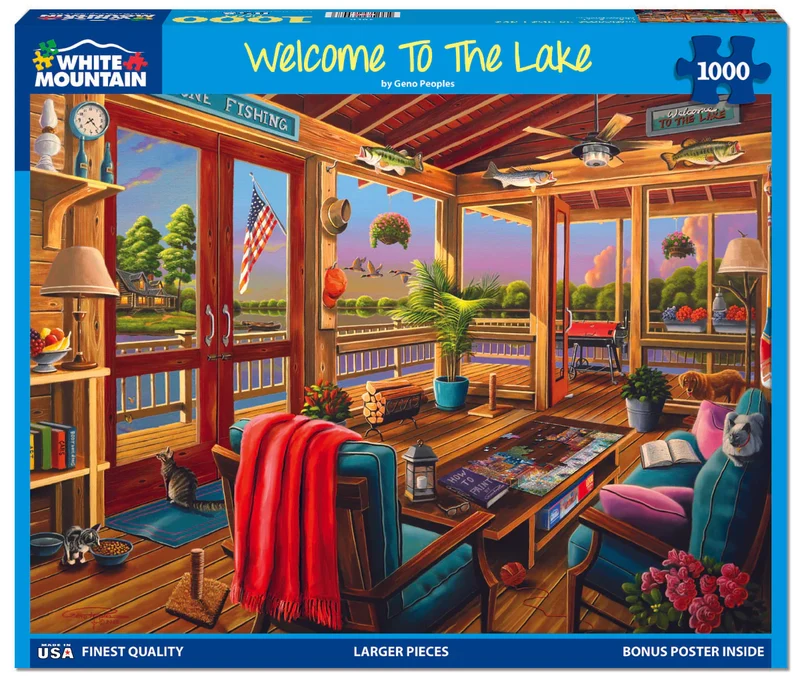 PFG Welcome to the Lake, Geno Peoples (1000pcs) (Usage/Used - PUZZLES FOR GOOD)
