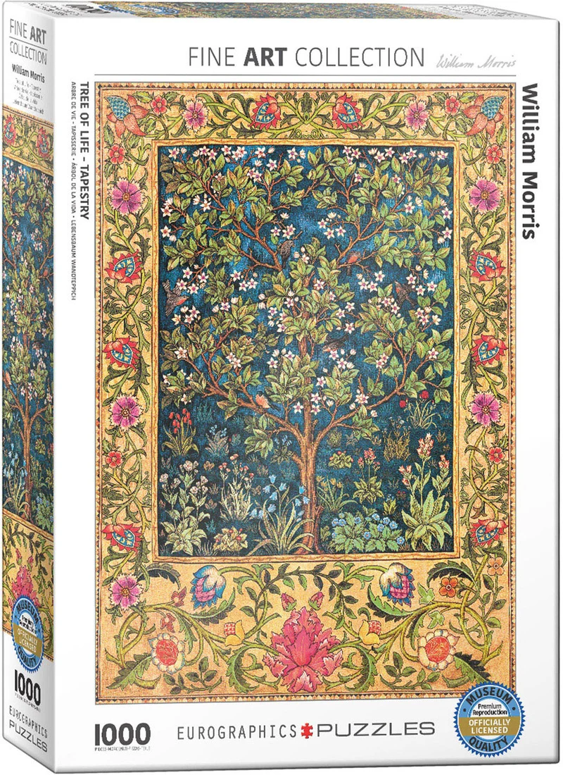 PFG Tree of Life Tapestry, William Morris (Usage/Used - PUZZLES FOR GOOD)