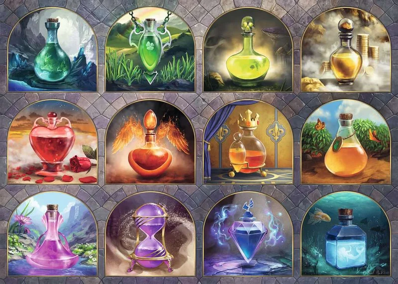 PFG Ravensburger Magical Potions, Nathaneal Mortensen (1000pcs) (Usage/Used - PUZZLES FOR GOOD)