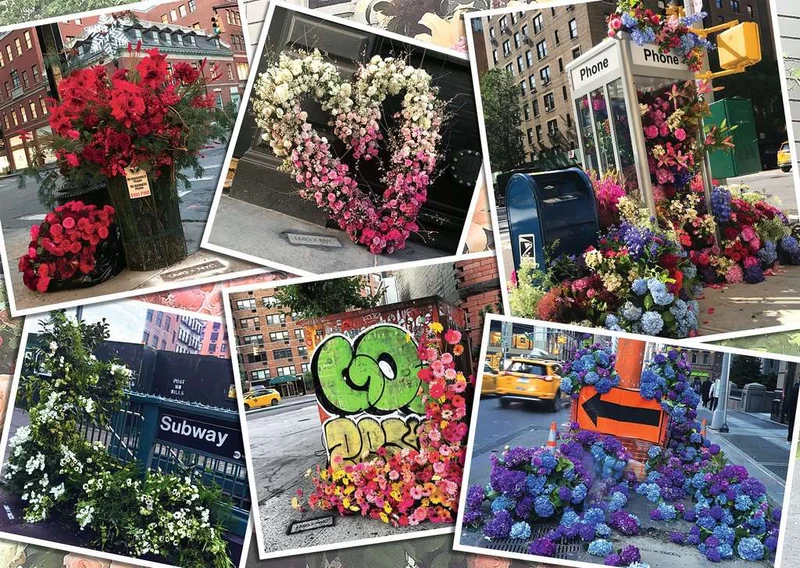 PFG Ravensburger NYC Flower Flash, Lewis Miller (1000pcs) (Usage/Used - PUZZLES FOR GOOD)